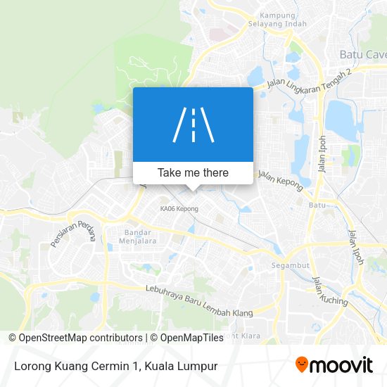 Lorong Kuang Cermin 1 map