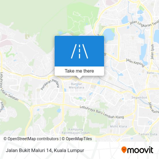 Peta Jalan Bukit Maluri 14