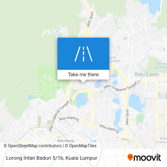 Peta Lorong Intan Baduri 5/1b