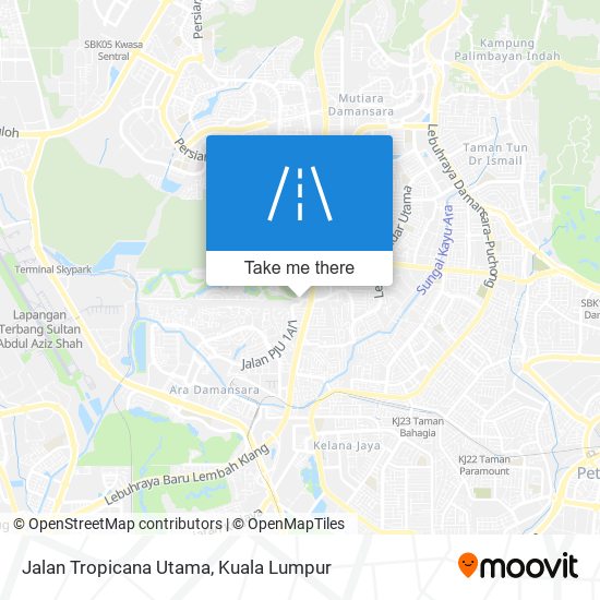 Peta Jalan Tropicana Utama