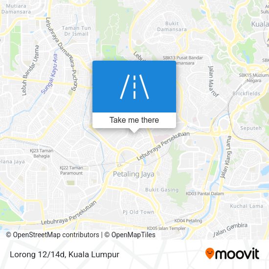 Peta Lorong 12/14d