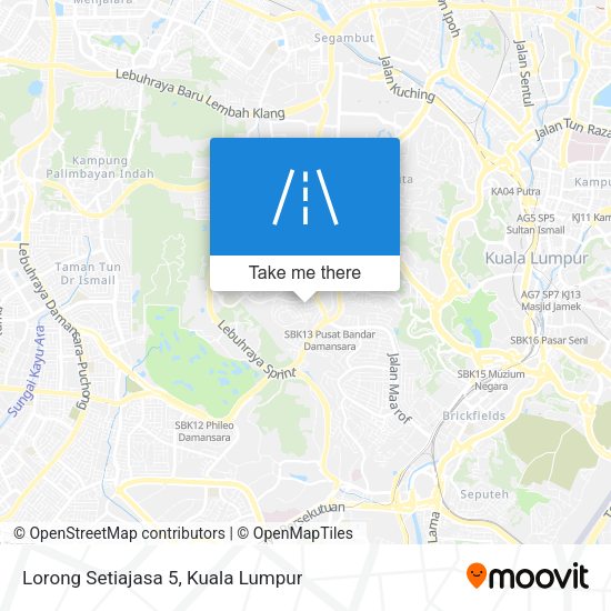 Peta Lorong Setiajasa 5