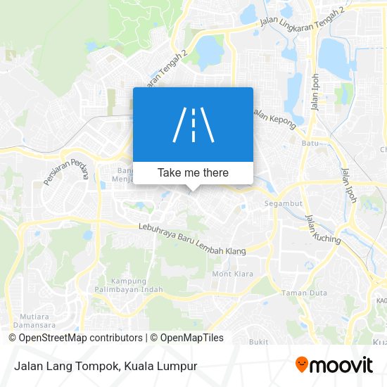 Jalan Lang Tompok map