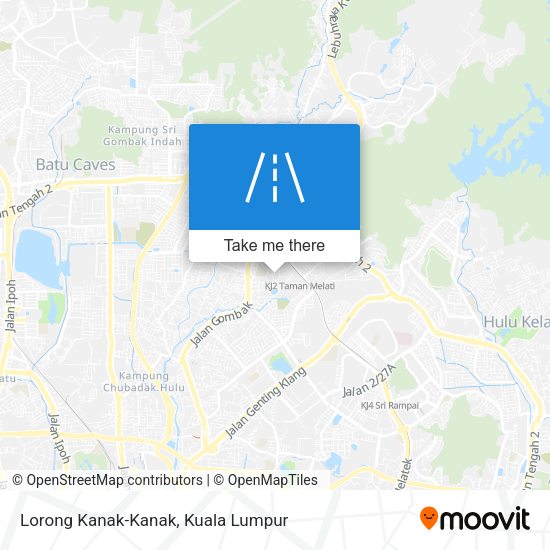 Lorong Kanak-Kanak map