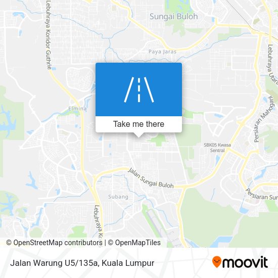 Jalan Warung U5/135a map