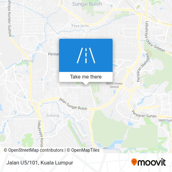 Jalan U5/101 map