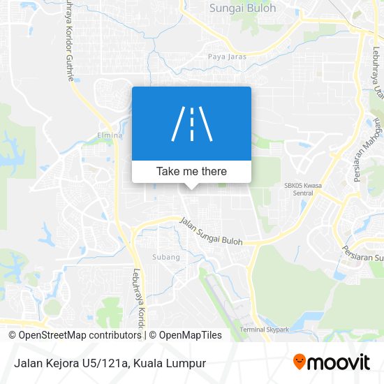 Jalan Kejora U5/121a map