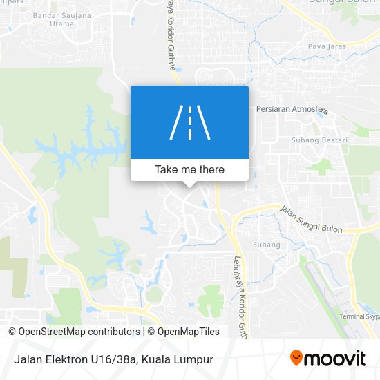 Jalan Elektron U16/38a map