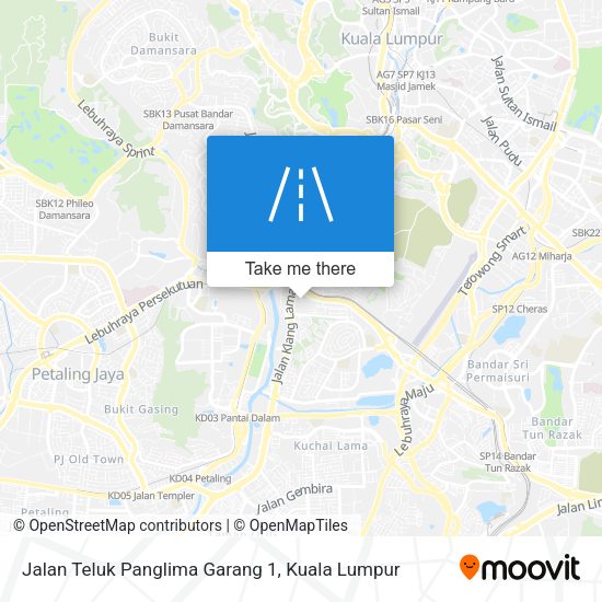 Peta Jalan Teluk Panglima Garang 1