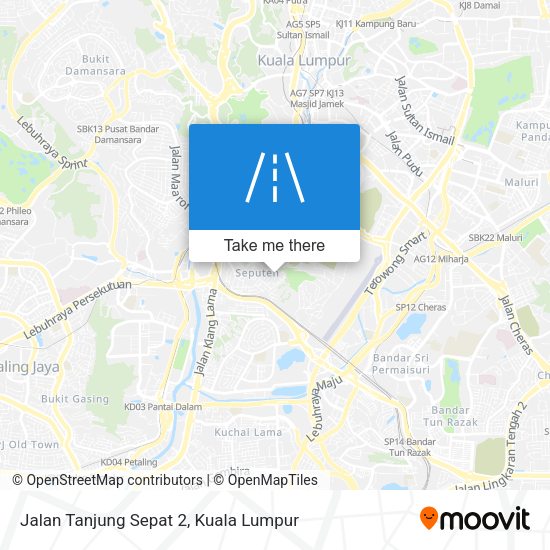 Peta Jalan Tanjung Sepat 2