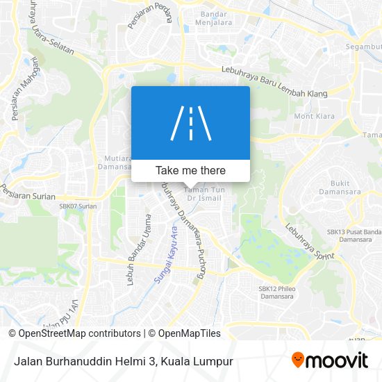Peta Jalan Burhanuddin Helmi 3