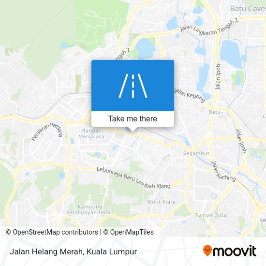 Jalan Helang Merah map