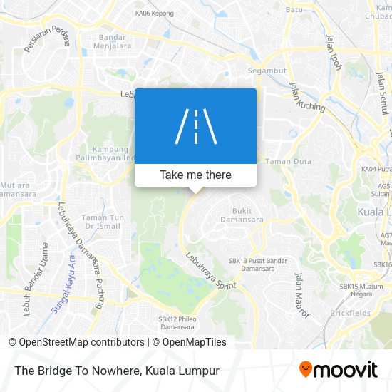 The Bridge To Nowhere map