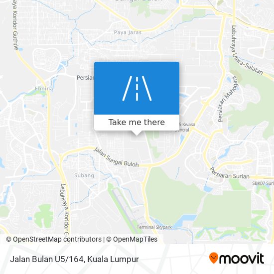 Peta Jalan Bulan U5/164