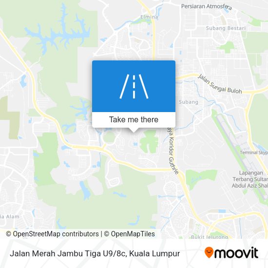 Peta Jalan Merah Jambu Tiga U9/8c