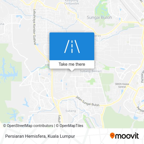 Persiaran Hemisfera map