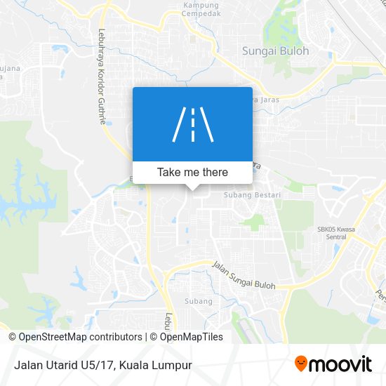Jalan Utarid U5/17 map