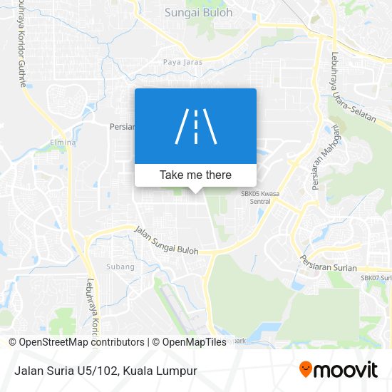 Jalan Suria U5/102 map