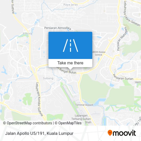 Jalan Apollo U5/191 map