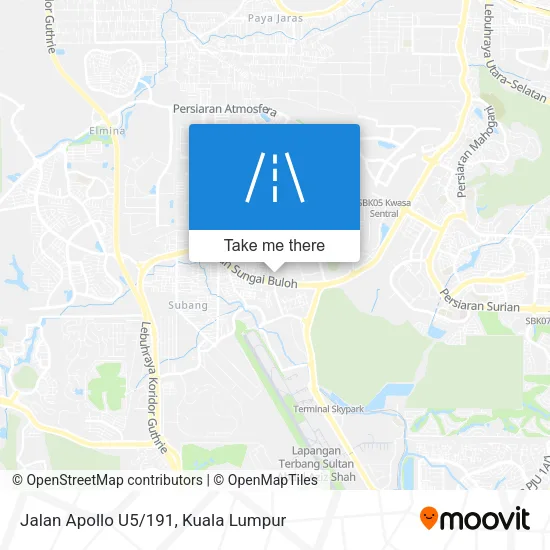 Jalan Apollo U5/191 map