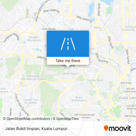 Peta Jalan Bukit Impian