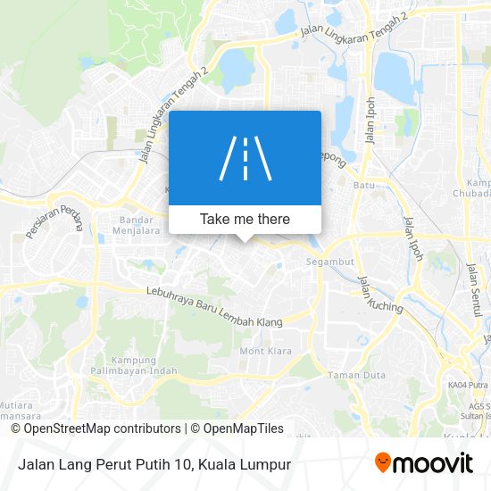 Jalan Lang Perut Putih 10 map