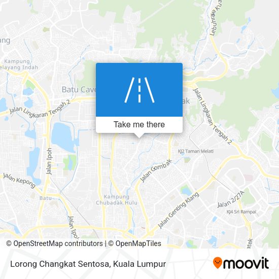 Peta Lorong Changkat Sentosa