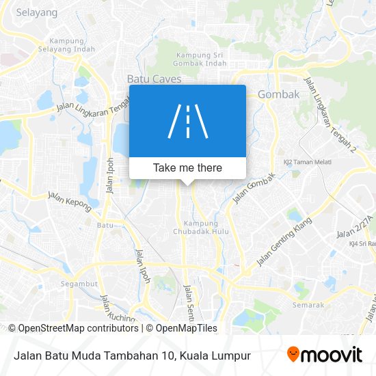 Peta Jalan Batu Muda Tambahan 10