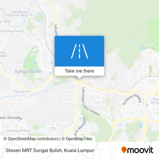 Stesen MRT Sungai Buloh map