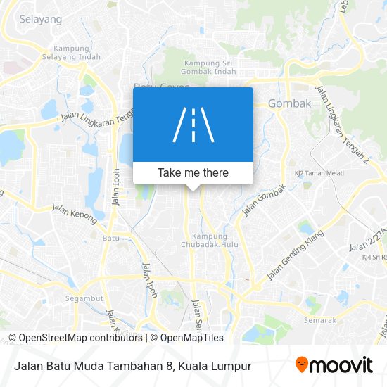 Peta Jalan Batu Muda Tambahan 8