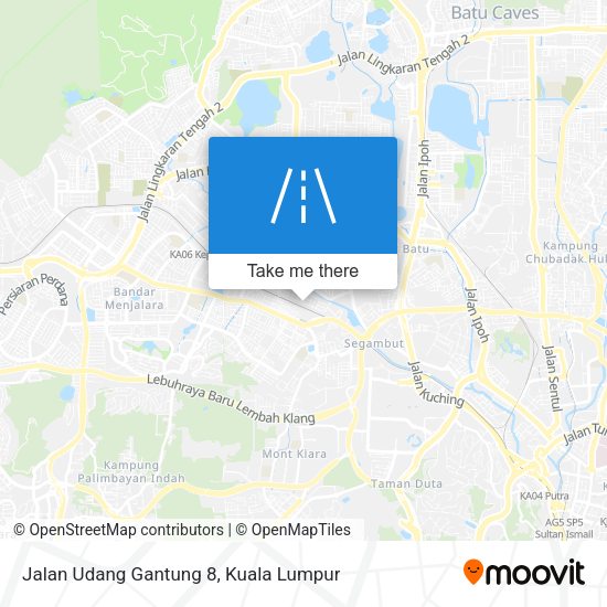 Jalan Udang Gantung 8 map