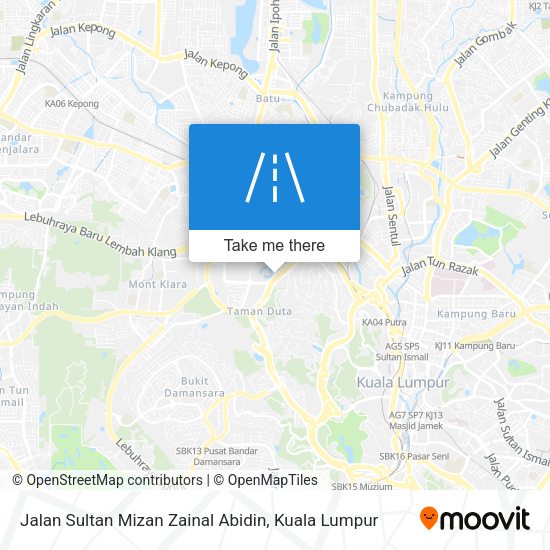 Jalan Sultan Mizan Zainal Abidin map