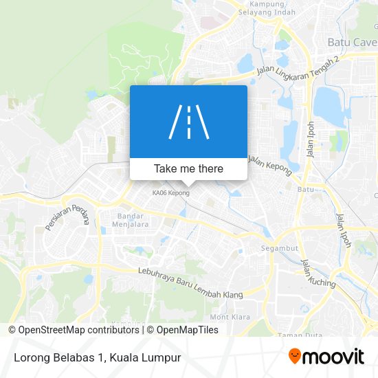 Lorong Belabas 1 map