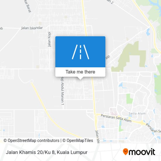 Jalan Khamis 20/Ku 8 map