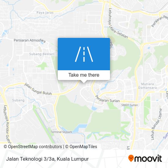 Jalan Teknologi 3/3a map