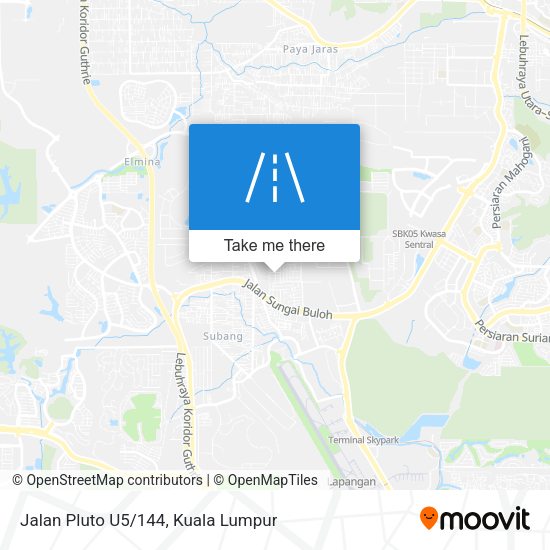 Jalan Pluto U5/144 map