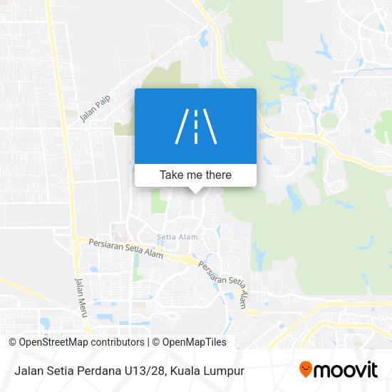 Jalan Setia Perdana U13/28 map