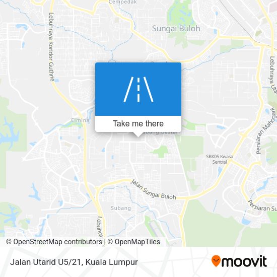 Peta Jalan Utarid U5/21