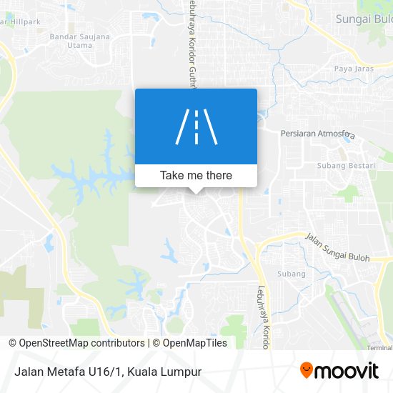 Jalan Metafa U16/1 map