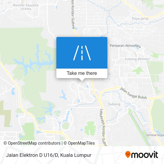 Jalan Elektron D U16/D map