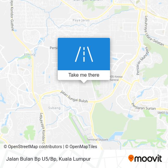 Jalan Bulan Bp U5/Bp map