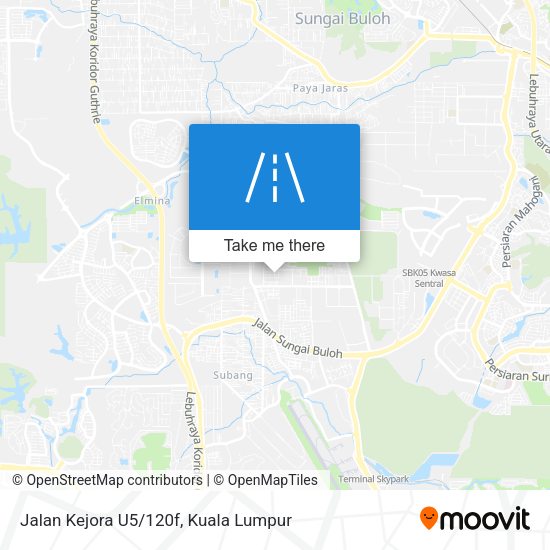 Peta Jalan Kejora U5/120f