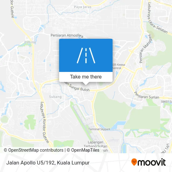 Jalan Apollo U5/192 map