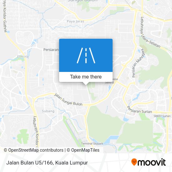 Jalan Bulan U5/166 map