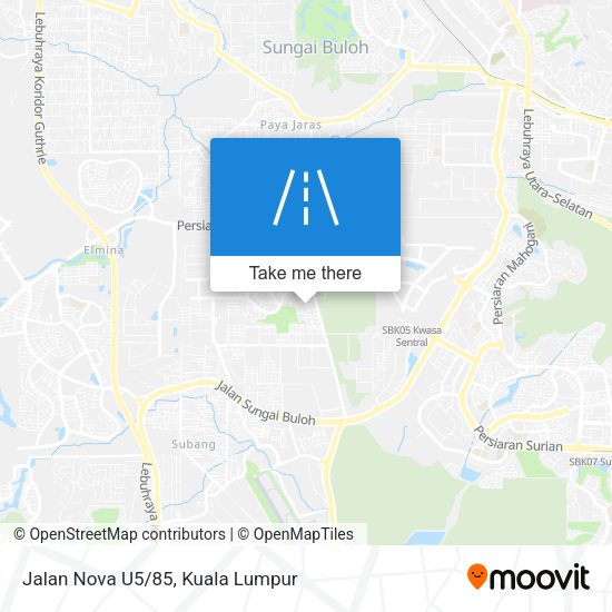 Jalan Nova U5/85 map