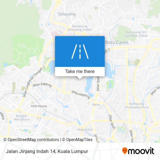 Jalan Jinjang Indah 14 map