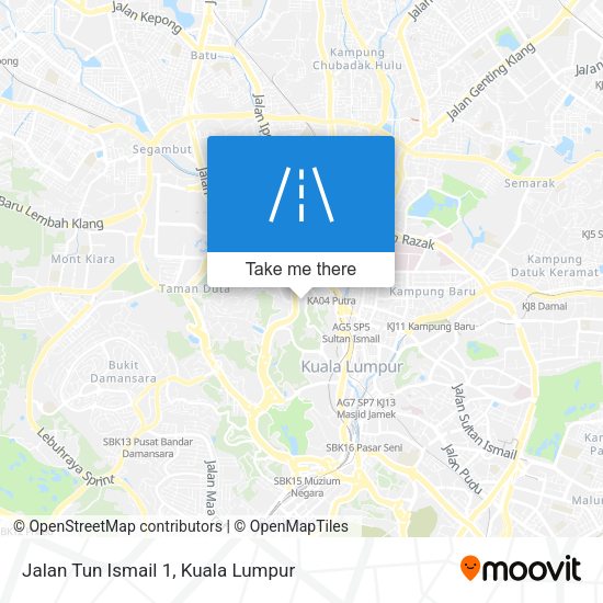 Jalan Tun Ismail 1 map