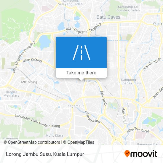 Lorong Jambu Susu map