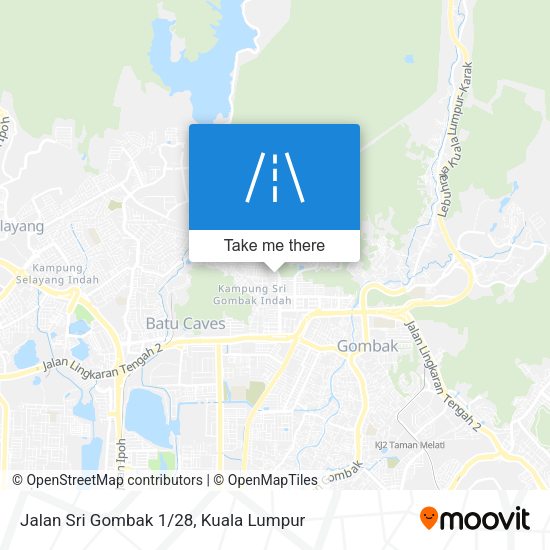 Jalan Sri Gombak 1/28 map