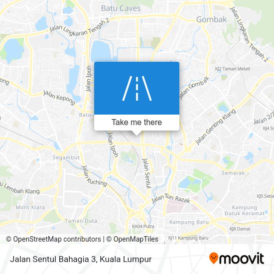 Jalan Sentul Bahagia 3 map